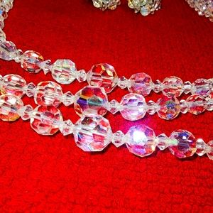 LAGUNA Antique Crystal Necklace, Bracelet, Earrings. Perfect condition